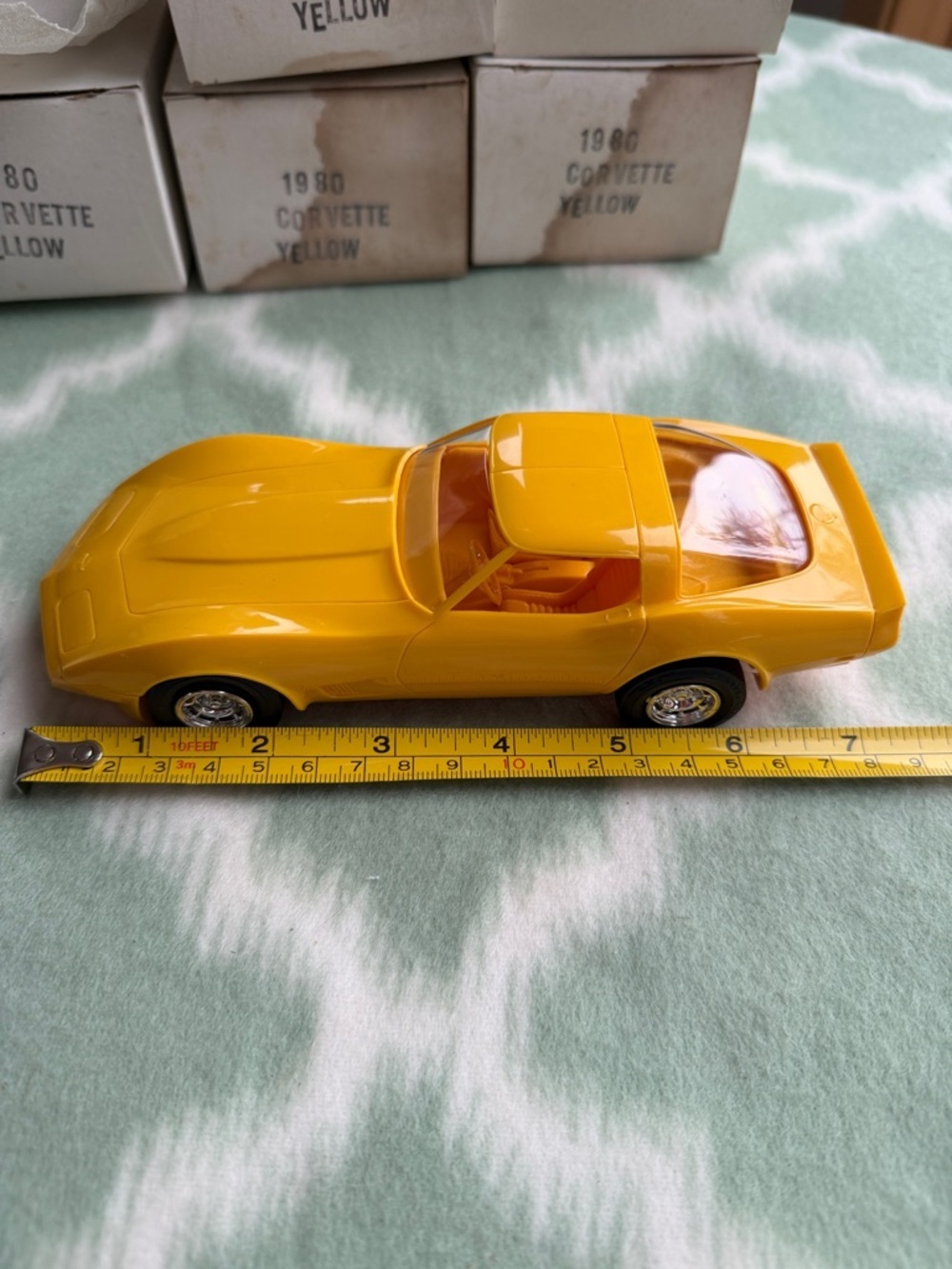 Vintage 1980 Corvette Original GM Promotional Model - Yellow NEW in box - Picture 7 of 10